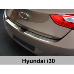 Hyundai i30 5d 2012-2016 / Накладка на задній бампер, полірований. - AVISA