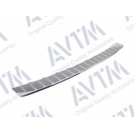 Накладка заднего бампера Volkswagen Touareg 2010-2018 хром - AVTM