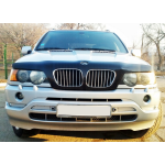 Мухобойка для BMW Х5 (Е53) 2000-2004 /с облиц.радиат и Без вырез под знак - VIP TUNING