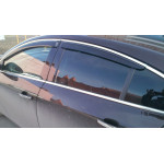 Дефлектори вікон Opel Insignia 2009 -> хетчбек С Хром молдинги - HIC 