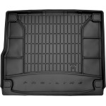 Гумовий килимок в багажник для Volkswagen Touareg (mkII) 2014-2018 (без дворівневого статі) (без бічних ніш) - Frogum 