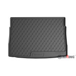 Гумові килимки в багажник Gledring для Volkswagen Golf (mkVIII) (хетчбек) 2020-> (з дворівневим підлогою) (верхній рівень) (багажник)