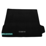 Двухслойные коврики в багажник для BMW X5 (E70)(багажник) 2008-2013 Black Sotra Premium 10mm