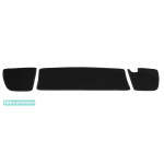 Двухслойные коврики в багажник для Tesla Model S (mkI)(нижний)(багажник) 2012→ Black Sotra Premium 10mm