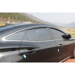 Дефлекторы окон Hyundai Grandeur 2011- С хром вставкой, кт 6шт - CLOVER