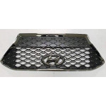 Решетка радиатора Hyundai Kona 17- темно - серый глянец +хром. молдинг - AVTM