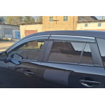Дефлектори вікон Mazda CX-5 2012-2017 кт 4шт (з хром молдингом) - Niken