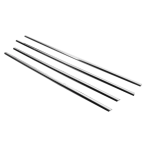 Renault Scenic/Grand 2003-2009 Нижние молдинги стекол (4 шт, нерж) - Carmos