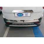 Ford Courier (2014-) Накладка на задний бампер- Матированный нерж - OMSALINE