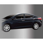 Hyundai Elantra 2011- Нижний молдинг стекла 4шт - Clover