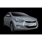 Hyundai Elantra 2011- Накладка решітки радіатора 4шт - Clover