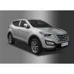 Hyundai Santa Fe 2012- Окантовка фар 2шт - Clover