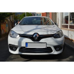 Renault Fluence 2013- Накладки на решітку радіатора (бампер) 4шт - Carmos