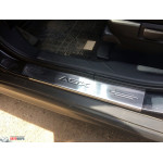 Mitsubishi ASX 2012- Накладки на порожки 4шт - Carmos
