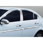 Молдинг дверной Hyundai Accent 2006-2010 гг. (4 шт, нерж.)