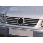 Накладки на решетку Volkswagen Bora 1998-2004 гг. (8 шт, нерж)