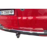 Накладка на задній бампер із загином Volkswagen T5 Caravelle 2004-2010рр. (Carmos, сталь)