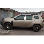 Молдинг дверних стійок Dacia Duster 2008-2018рр. (6 шт, нерж.)