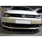 Улыбка на передний бампер U 2011-2014 Volkswagen Jetta 2011-2018 гг. (нерж)
