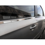 Окантовка вікон Chevrolet Aveo T250 2005-2011рр. (4 шт, нерж.) Hatchback