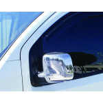 Накладки на дзеркала Повні Fiat Fiorino/Qubo 2008↗ мм. (2 шт) Carmos - Хромований пластик