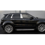 Молдинг дверных стоек Range Rover Evoque 2012-2018 гг. (6 шт, нерж.)