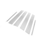 Молдинг дверных стоек Skoda Octavia III A7 2013-2019 гг. (6 шт, нерж)