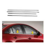 Окантовка вікон Mazda 3 2009-2013рр. (4 шт, нерж) Хетчбек