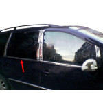 Окантовка стекол Volkswagen Sharan 1995-2010 гг. (4 шт, нерж) Carmos - Турецкая сталь