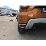 Renault Duster 2018↗ мм. Накладки на задні рефлектори 2 шт, нерж) Carmos - Турецька сталь