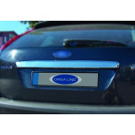 Накладка на крышку багажника Ford Focus II 2005-2008 гг. (HB, нерж.) Carmos - Турецкая сталь