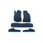 Коврики EVA (синие) Передние -2022 задние -2022 на пороги (5 шт) для Peugeot Partner Tepee 2008-2018 гг.