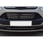 Накладки на решітку радіатора 2013-2018 Ford Custom 2013↗ мм. (5 шт, нерж.) Carmos - Турецька сталь