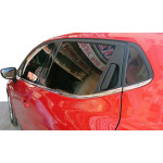 Окантовка вікон Renault Clio IV 2012-2019рр. (HB, 8 шт, нерж) Carmos - Турецька сталь