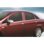 Зовнішнє окантування вікон Fiat Linea 2006-2018 гг. (8 част., нерж) Carmos - Турецька сталь