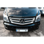 Накладки на ґрати Mercedes Sprinter 2006-2018рр. (2013↗, нерж.) Carmos - Турецька сталь