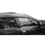 Зовнішня окантовка скла Renault Logan MCV 2005-2013рр. (4 шт, нерж.) Carmos - Турецька сталь