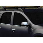 Накладки на дзеркала варіант 1 Nissan Terrano 2014↗ мм. (2 шт) Carmos - Турецька сталь