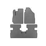 Коврики EVA Jetour X70 (2 ряда, Серый) 