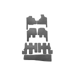 Коврики EVA Chrysler Voyager 2001-2007 гг. (для Grand Voyager, АКПП, Серый)