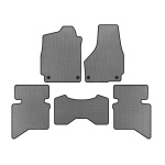 Коврики EVA Dodge RAM (2009+, 5-ти местный/Четырехместная кабина, Серый)