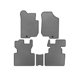 Коврики EVA Kia Carens 1999-2012 гг. (2006-2012, 2 ряда, 7-местный, Серый)