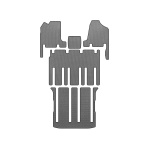 Коврики EVA Kia Carnival 2002-2013 гг. (3 ряда, Серый)