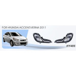 Противотуманки Hyundai Accent Solaris 2011-2017 гг. (галогенные)