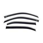 Ветровики с хромом Honda CRV 2022↗ гг. (4 шт, Niken)