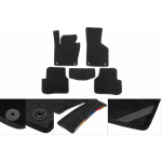 Коврики текстильные Classic Nissan Patrol Y61 1997-2011 гг. (черные) Короткий, 4 штуки Nissan Patrol Y61 1997-2011 гг. (передние и задние)