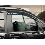Ветровики с хромированным молдингом Mercedes Vito W639 2004-2014 гг. (2 шт, Niken)
