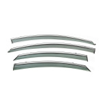 Ветровики с хромированным молдингом Niken Luxury Hyundai Sonata YF 2010-2014 гг. (4 шт)