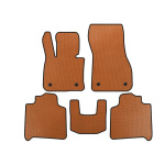 Коврики EVA BMW 2 серия Active Tourer F45/F46 2014-2021 гг. (Для F46, 2 ряда, Оранжевые)