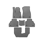 Коврики EVA BMW X7 G07 2019- гг. (3 ряда, Серые)